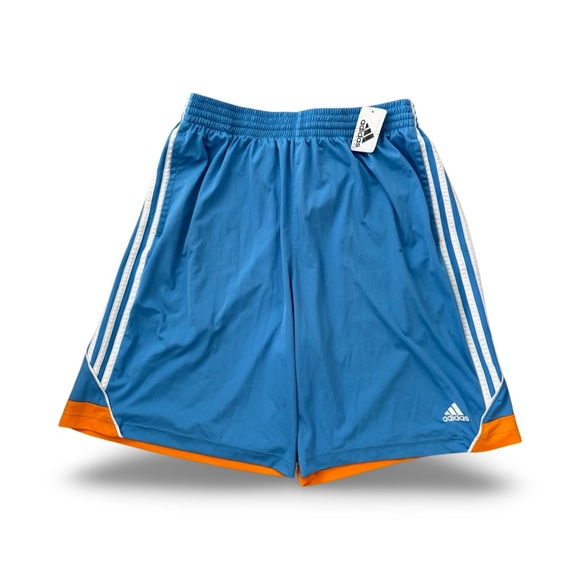 adidas Other - Adidas Blue Orange Athletic Jersey Shorts